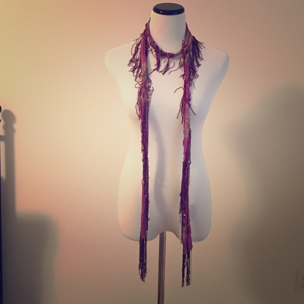 necklace with fringe